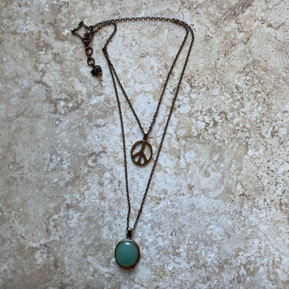 Lucky Brand hanging 2 tier Necklace
